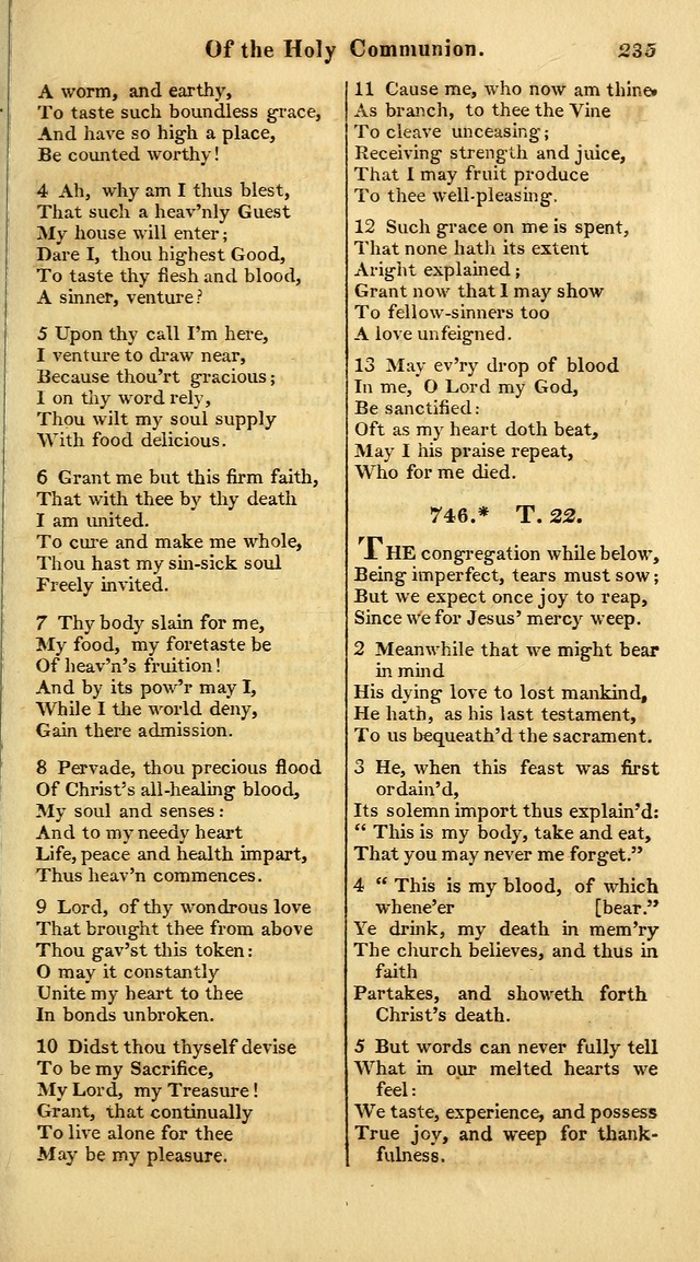 A Collection of Hymns for the Use of the Protestant Church of the United Brethren. (New and Rev. ed.) page 235