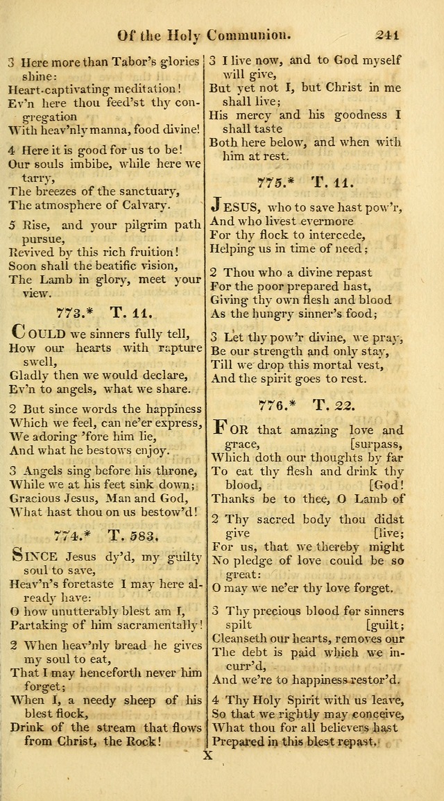 A Collection of Hymns for the Use of the Protestant Church of the United Brethren. (New and Rev. ed.) page 241