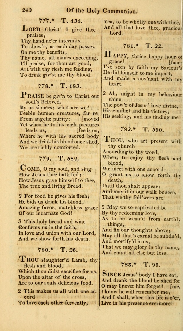 A Collection of Hymns for the Use of the Protestant Church of the United Brethren. (New and Rev. ed.) page 242