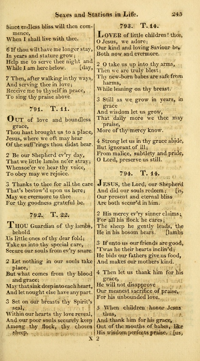 A Collection of Hymns for the Use of the Protestant Church of the United Brethren. (New and Rev. ed.) page 245