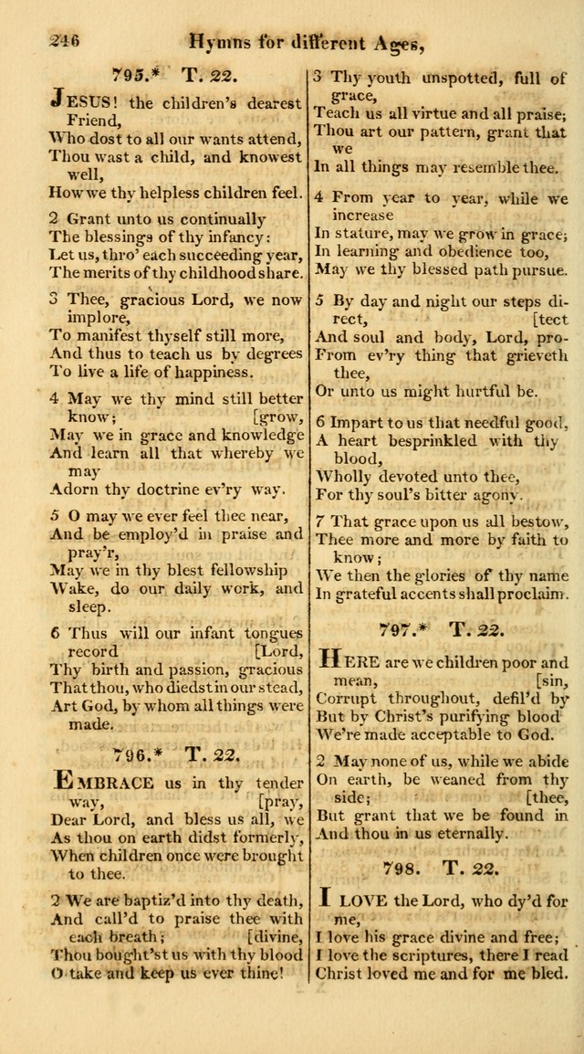 A Collection of Hymns for the Use of the Protestant Church of the United Brethren. (New and Rev. ed.) page 246