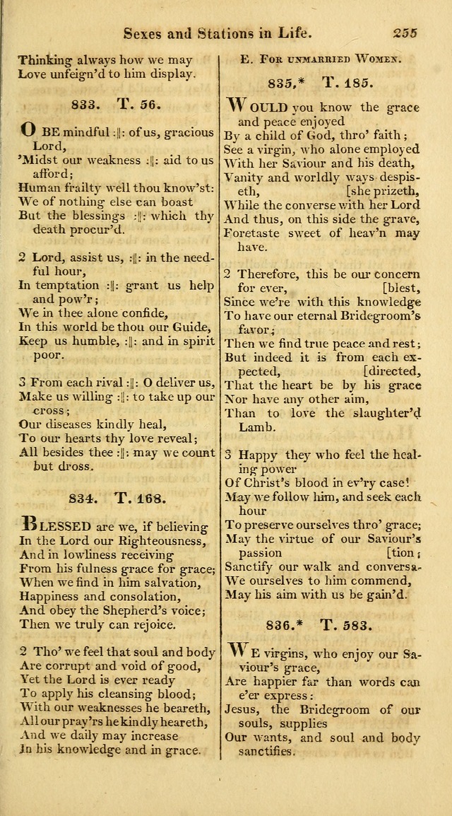 A Collection of Hymns for the Use of the Protestant Church of the United Brethren. (New and Rev. ed.) page 255