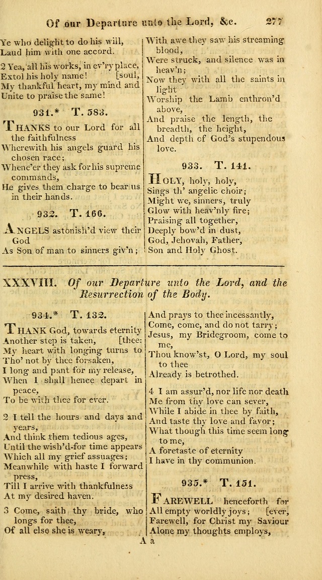 A Collection of Hymns for the Use of the Protestant Church of the United Brethren. (New and Rev. ed.) page 277