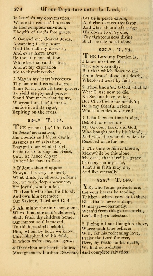 A Collection of Hymns for the Use of the Protestant Church of the United Brethren. (New and Rev. ed.) page 278