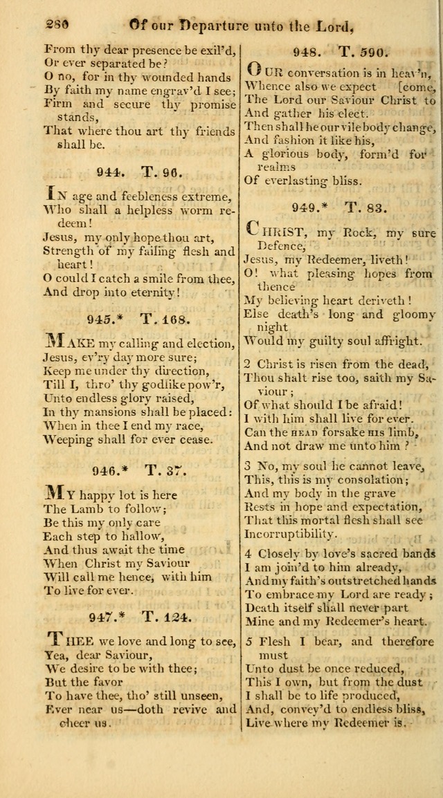 A Collection of Hymns for the Use of the Protestant Church of the United Brethren. (New and Rev. ed.) page 280