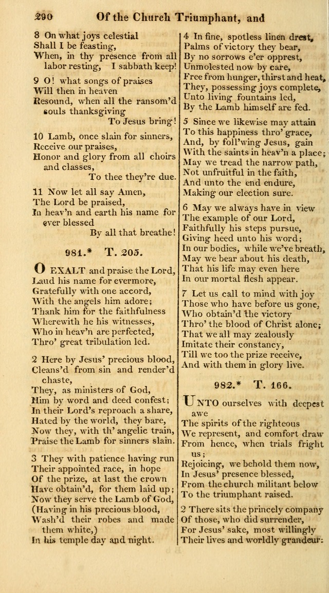 A Collection of Hymns for the Use of the Protestant Church of the United Brethren. (New and Rev. ed.) page 290