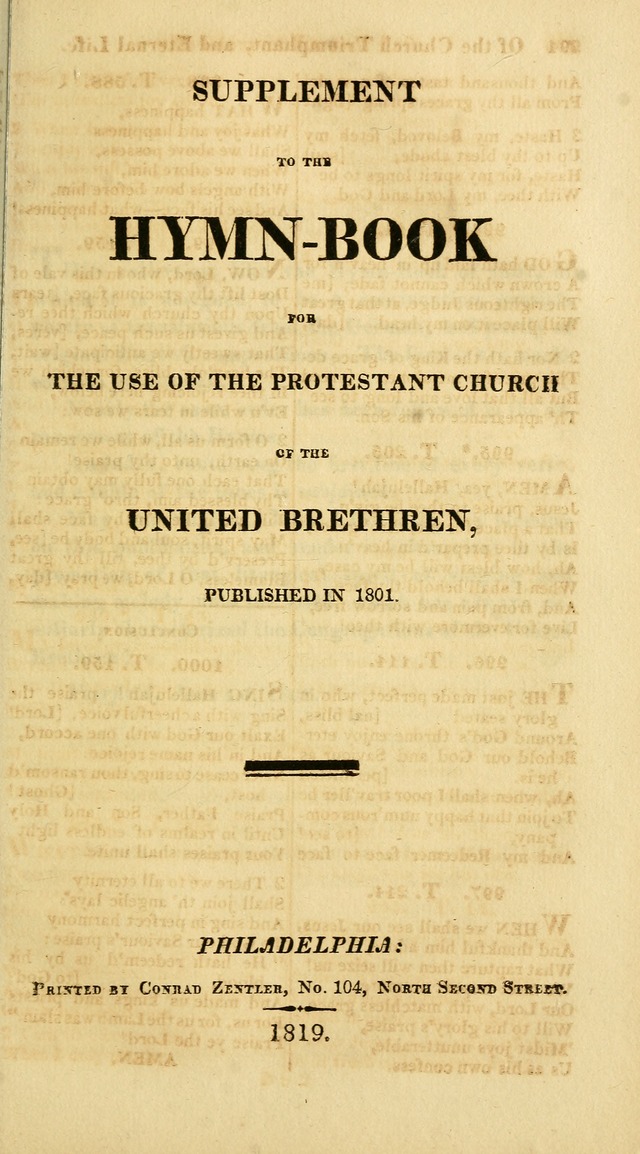 A Collection of Hymns for the Use of the Protestant Church of the United Brethren. (New and Rev. ed.) page 295