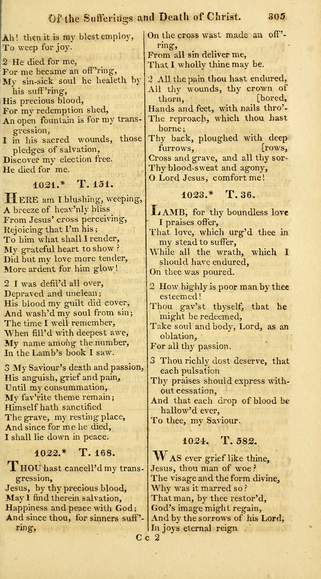 A Collection of Hymns for the Use of the Protestant Church of the United Brethren. (New and Rev. ed.) page 305