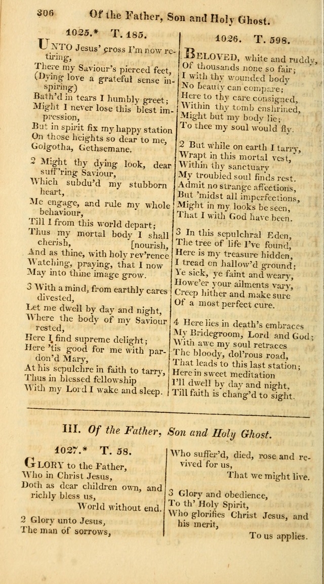 A Collection of Hymns for the Use of the Protestant Church of the United Brethren. (New and Rev. ed.) page 306