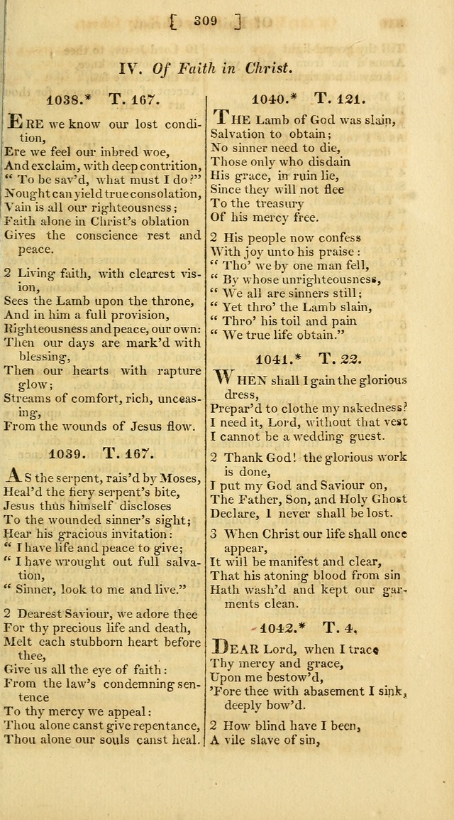 A Collection of Hymns for the Use of the Protestant Church of the United Brethren. (New and Rev. ed.) page 309