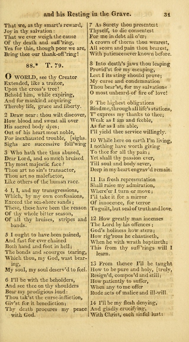 A Collection of Hymns for the Use of the Protestant Church of the United Brethren. (New and Rev. ed.) page 31