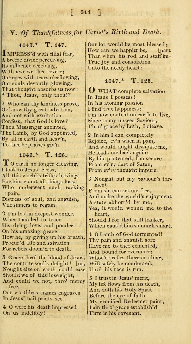 A Collection of Hymns for the Use of the Protestant Church of the United Brethren. (New and Rev. ed.) page 311