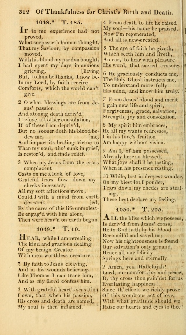 A Collection of Hymns for the Use of the Protestant Church of the United Brethren. (New and Rev. ed.) page 312