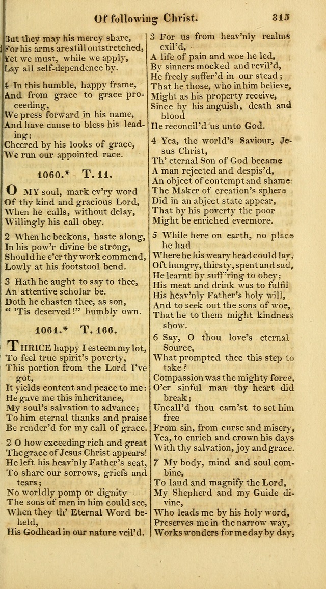 A Collection of Hymns for the Use of the Protestant Church of the United Brethren. (New and Rev. ed.) page 315