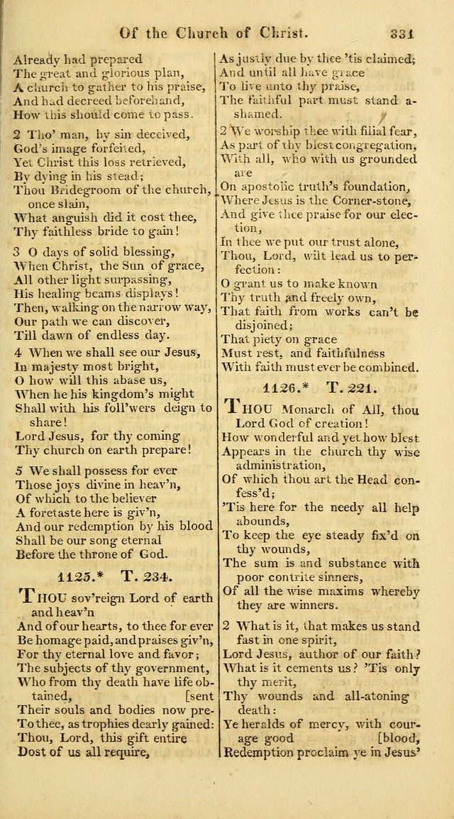 A Collection of Hymns for the Use of the Protestant Church of the United Brethren. (New and Rev. ed.) page 331