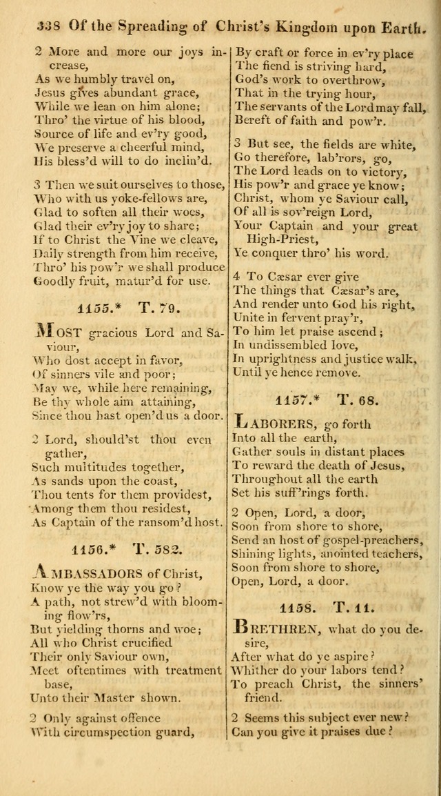 A Collection of Hymns for the Use of the Protestant Church of the United Brethren. (New and Rev. ed.) page 338