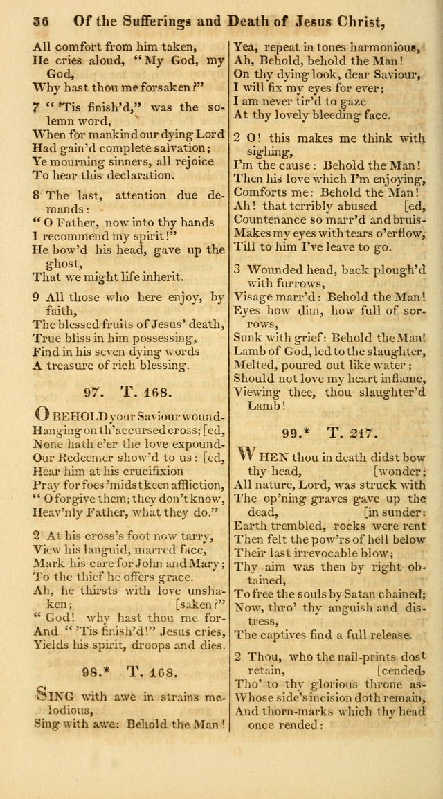 A Collection of Hymns for the Use of the Protestant Church of the United Brethren. (New and Rev. ed.) page 36