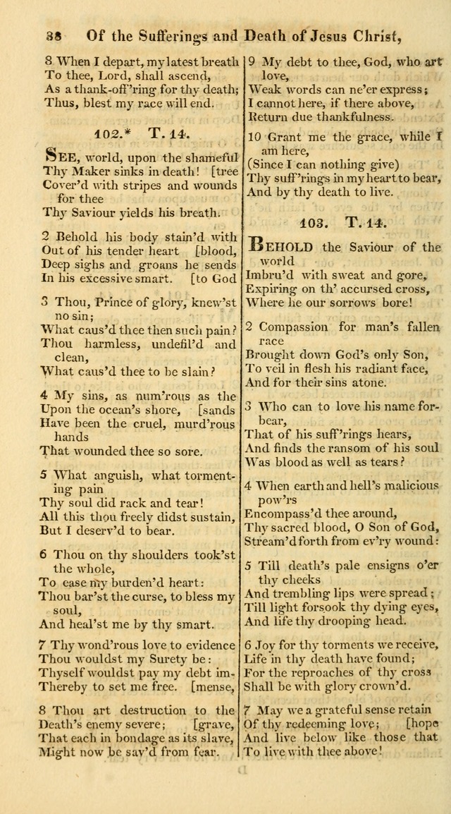 A Collection of Hymns for the Use of the Protestant Church of the United Brethren. (New and Rev. ed.) page 38