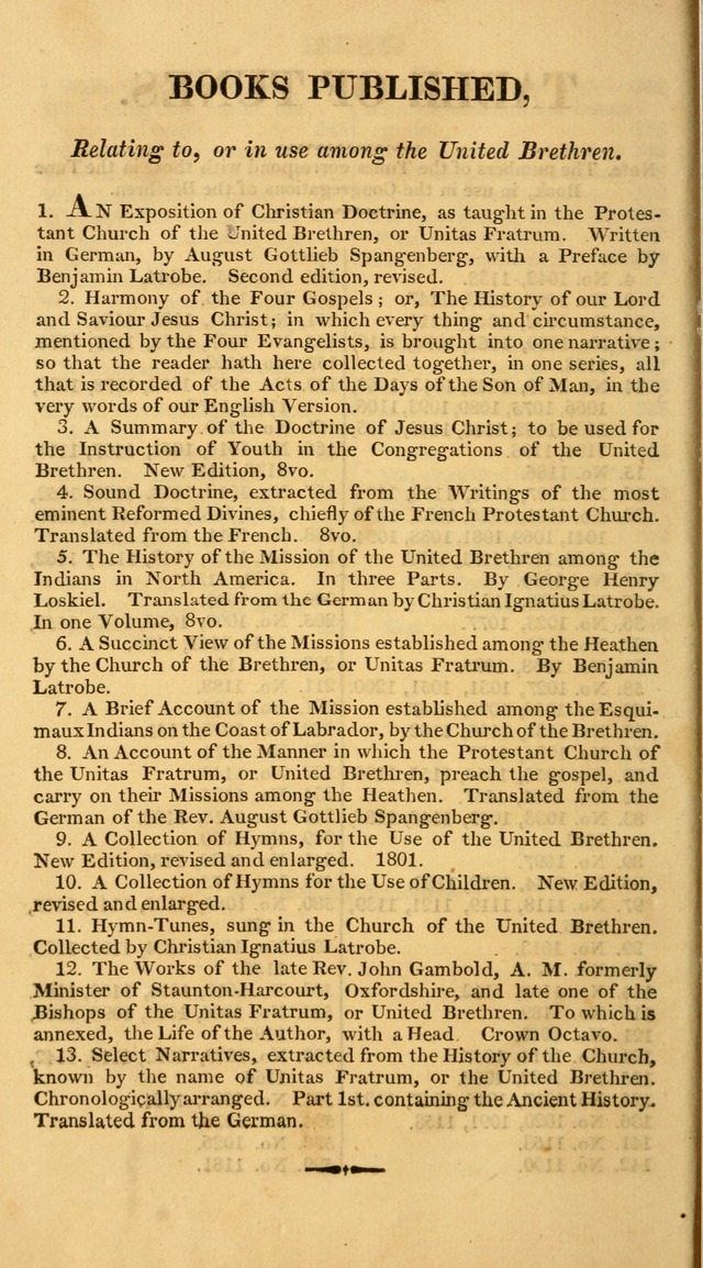 A Collection of Hymns for the Use of the Protestant Church of the United Brethren. (New and Rev. ed.) page 400