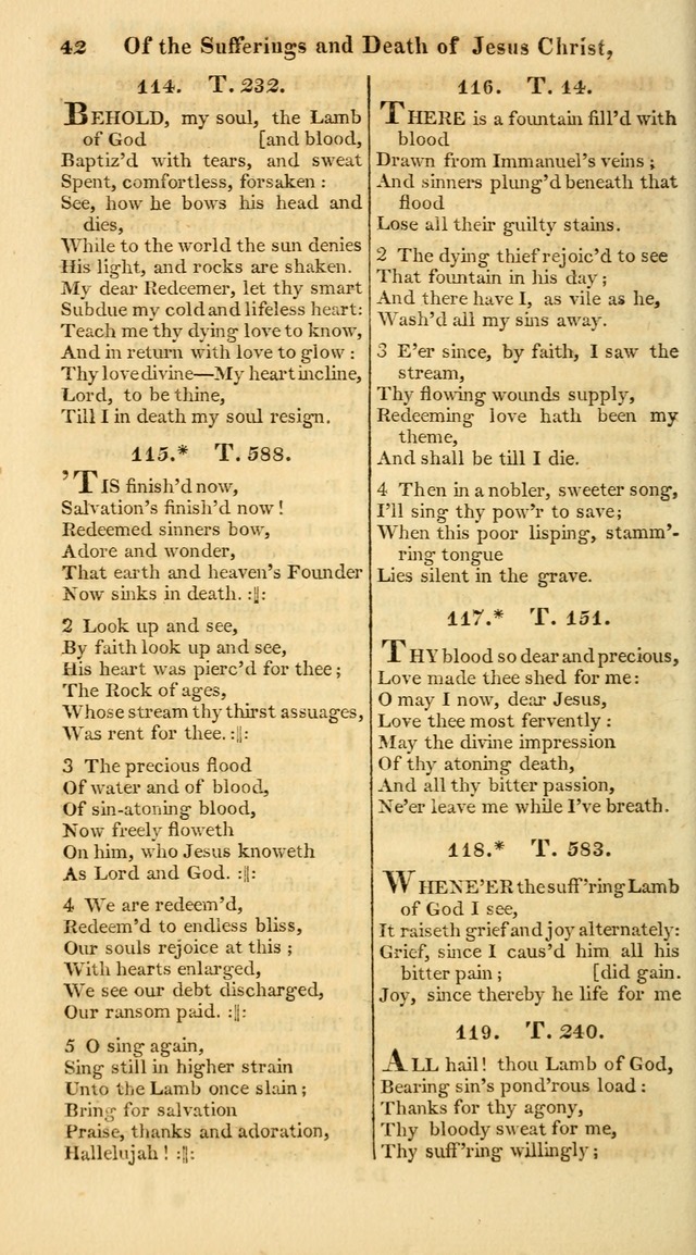 A Collection of Hymns for the Use of the Protestant Church of the United Brethren. (New and Rev. ed.) page 42