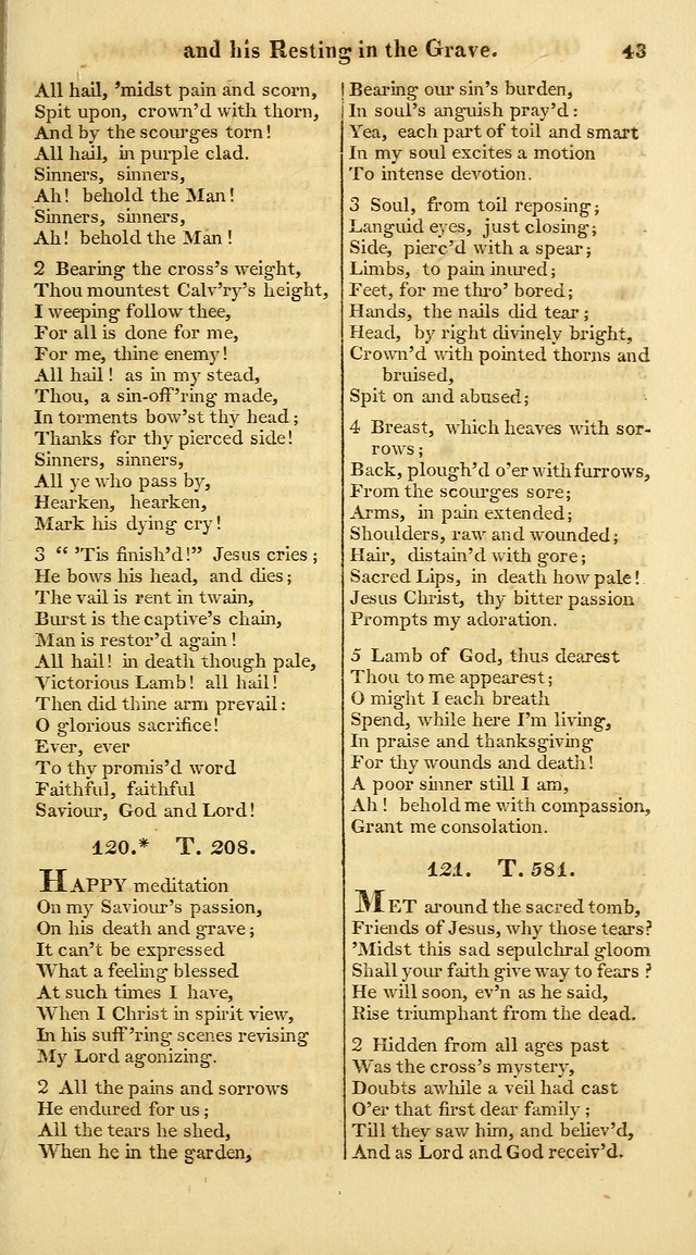 A Collection of Hymns for the Use of the Protestant Church of the United Brethren. (New and Rev. ed.) page 43