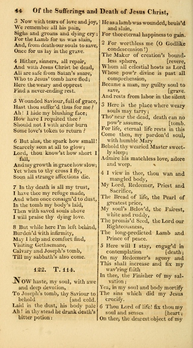 A Collection of Hymns for the Use of the Protestant Church of the United Brethren. (New and Rev. ed.) page 44