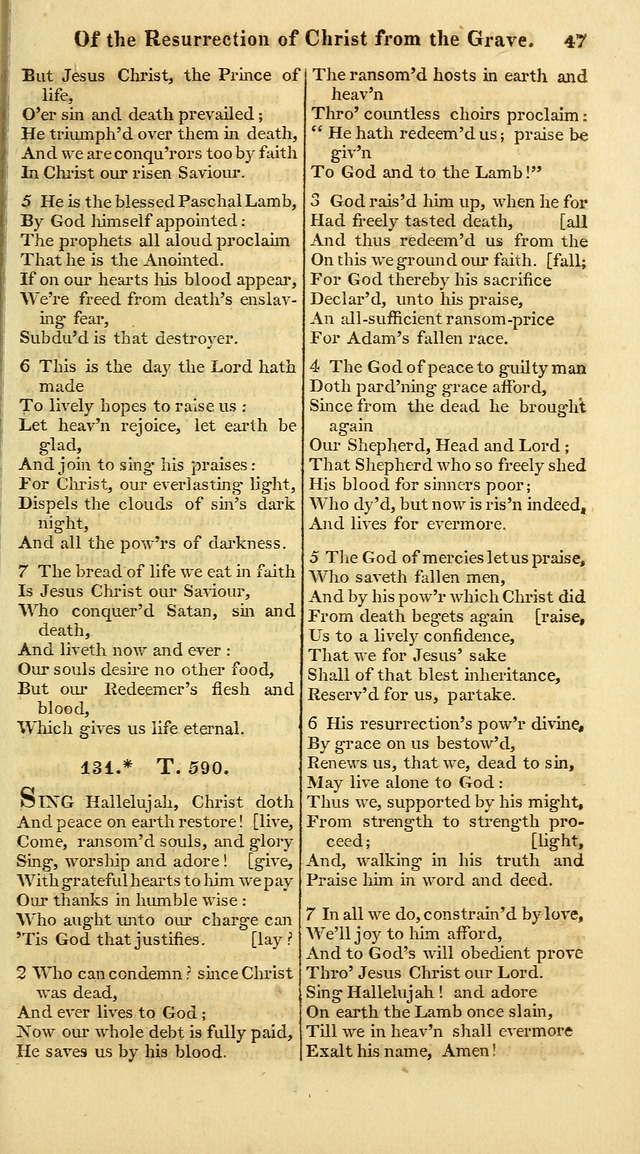 A Collection of Hymns for the Use of the Protestant Church of the United Brethren. (New and Rev. ed.) page 47