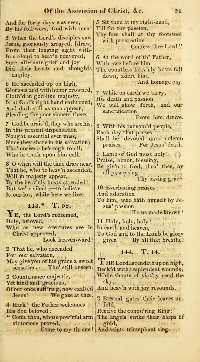 A Collection of Hymns for the Use of the Protestant Church of the United Brethren. (New and Rev. ed.) page 51