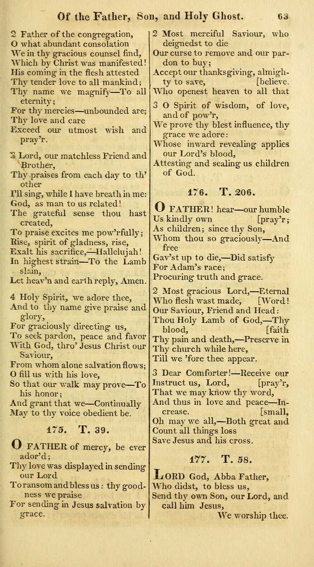 A Collection of Hymns for the Use of the Protestant Church of the United Brethren. (New and Rev. ed.) page 63