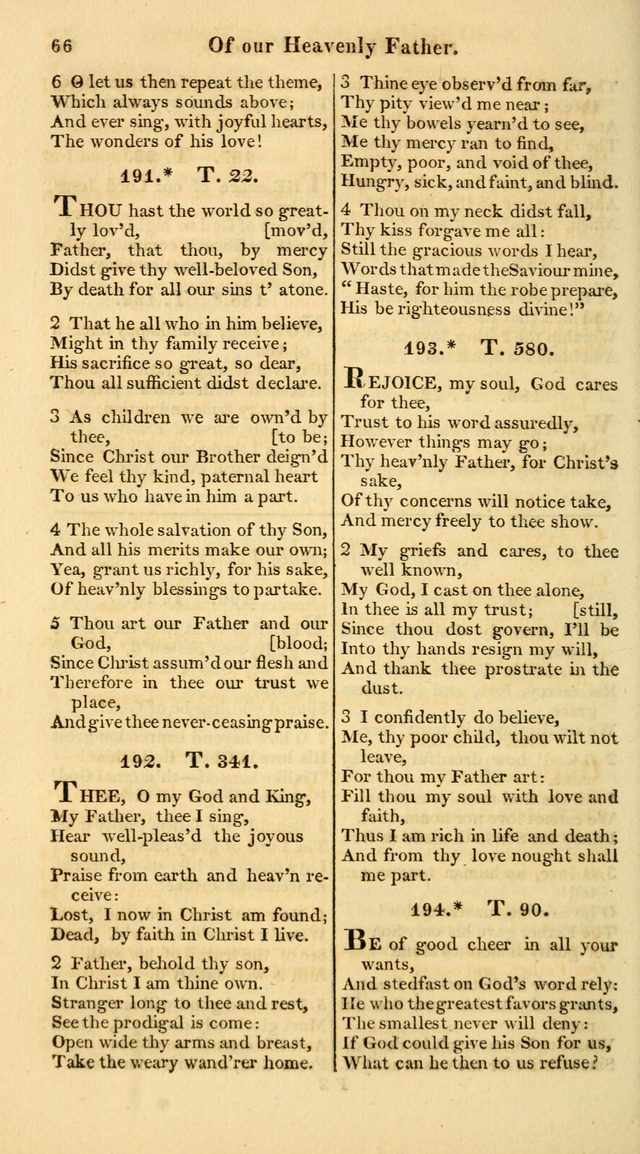 A Collection of Hymns for the Use of the Protestant Church of the United Brethren. (New and Rev. ed.) page 66