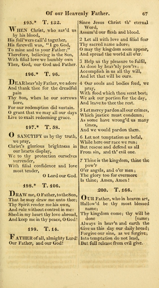 A Collection of Hymns for the Use of the Protestant Church of the United Brethren. (New and Rev. ed.) page 67