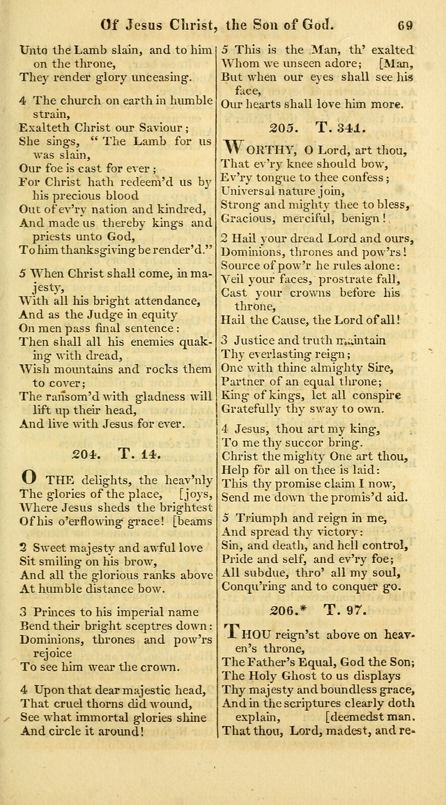 A Collection of Hymns for the Use of the Protestant Church of the United Brethren. (New and Rev. ed.) page 69