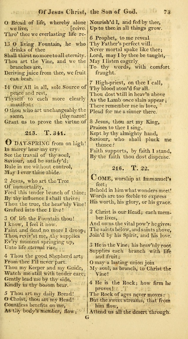 A Collection of Hymns for the Use of the Protestant Church of the United Brethren. (New and Rev. ed.) page 73