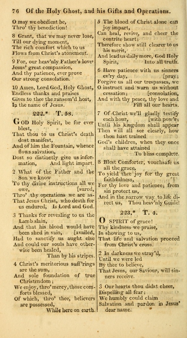 A Collection of Hymns for the Use of the Protestant Church of the United Brethren. (New and Rev. ed.) page 76