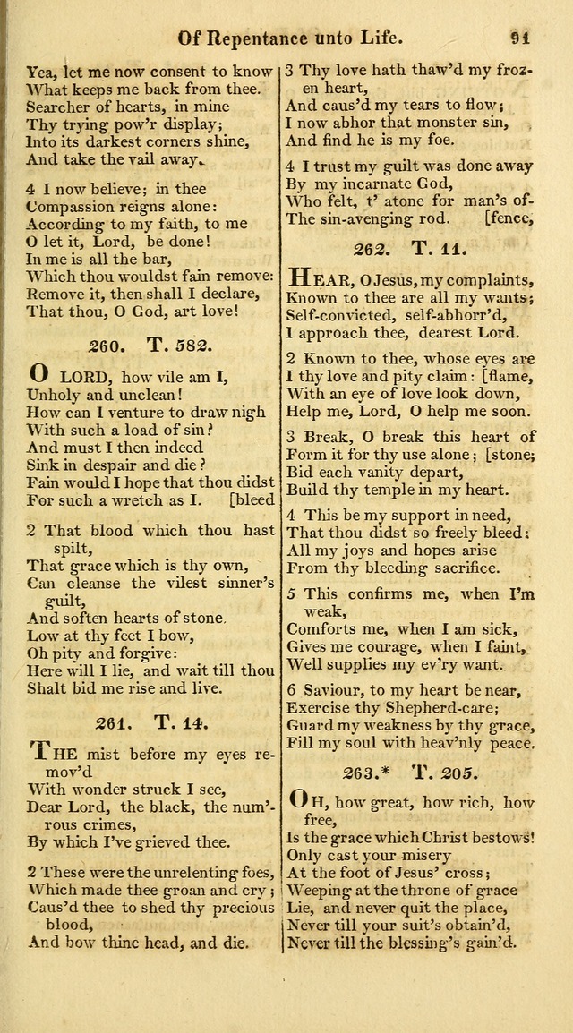 A Collection of Hymns for the Use of the Protestant Church of the United Brethren. (New and Rev. ed.) page 91