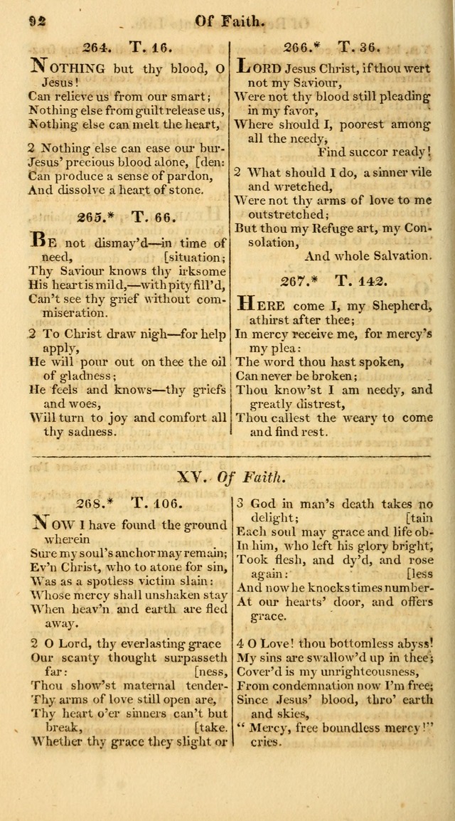 A Collection of Hymns for the Use of the Protestant Church of the United Brethren. (New and Rev. ed.) page 92