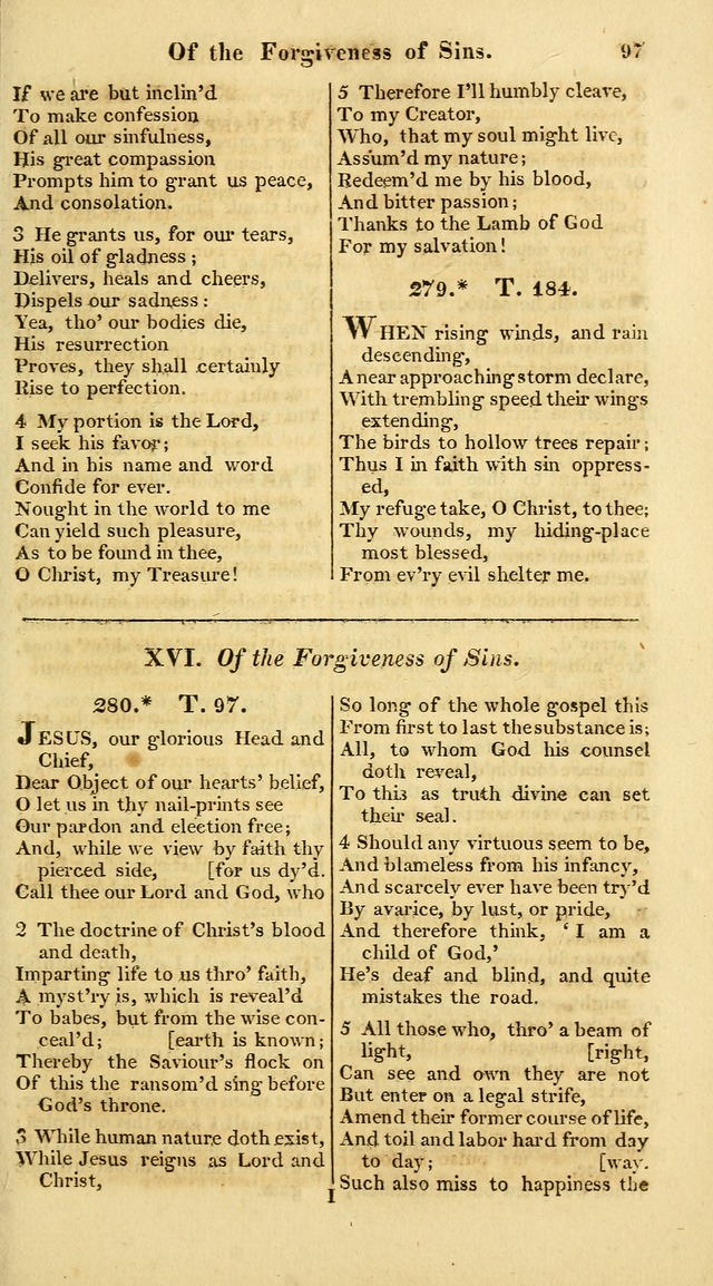 A Collection of Hymns for the Use of the Protestant Church of the United Brethren. (New and Rev. ed.) page 97