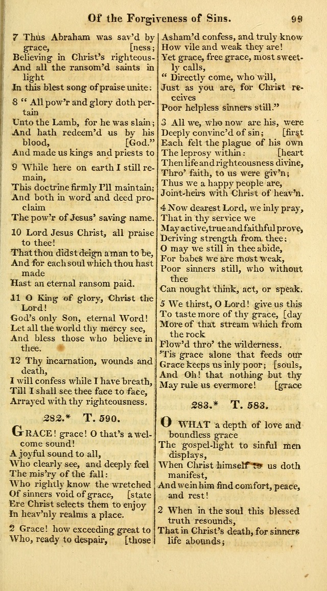 A Collection of Hymns for the Use of the Protestant Church of the United Brethren. (New and Rev. ed.) page 99