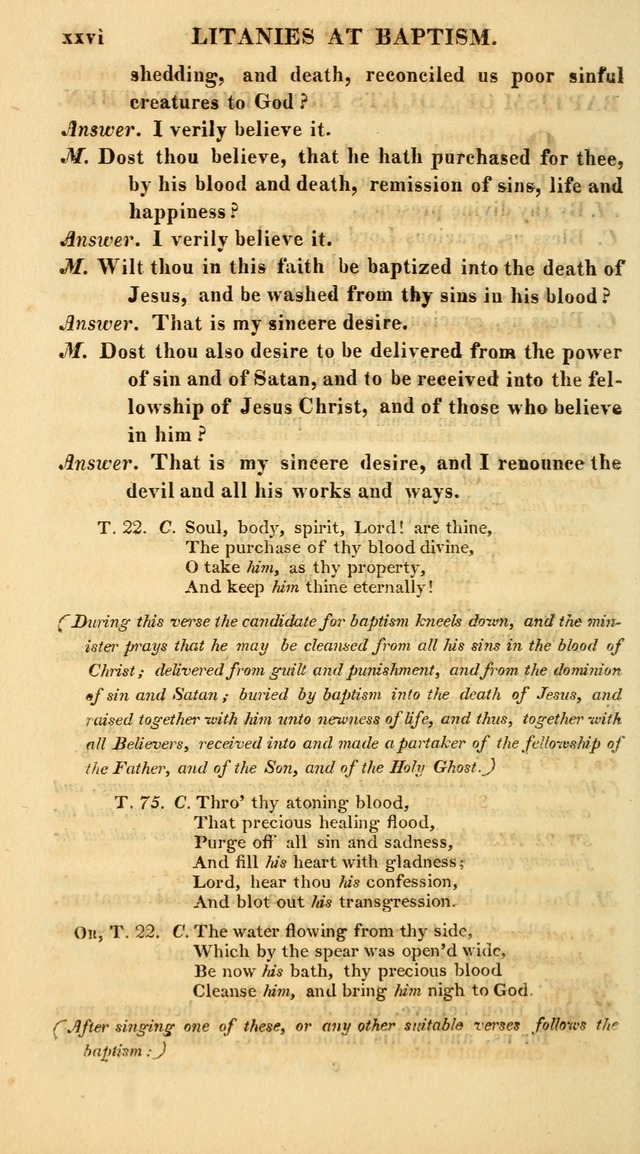 A Collection of Hymns for the Use of the Protestant Church of the United Brethren. (New and Rev. ed.) page xxxii