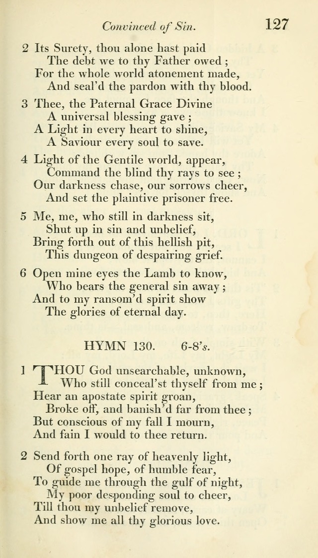 A Collection of Hymns, for the Use of the People Called Methodists, with a Supplement page 129