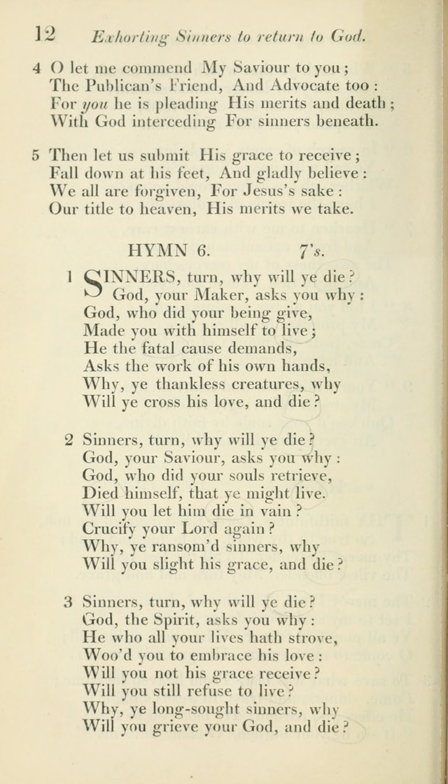 A Collection of Hymns, for the Use of the People Called Methodists, with a Supplement page 14