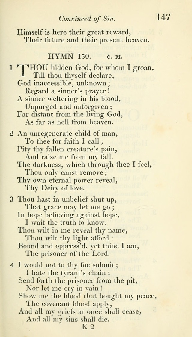 A Collection of Hymns, for the Use of the People Called Methodists, with a Supplement page 149