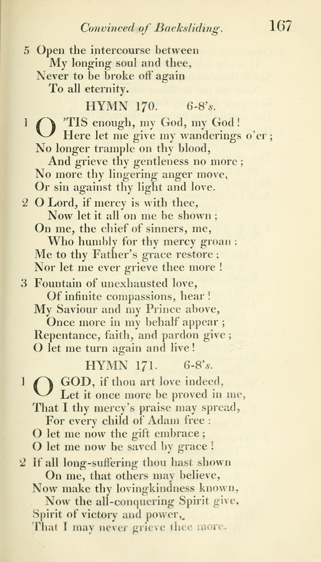 A Collection of Hymns, for the Use of the People Called Methodists, with a Supplement page 169