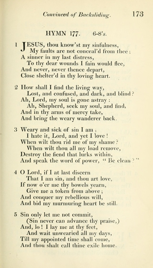 A Collection of Hymns, for the Use of the People Called Methodists, with a Supplement page 175