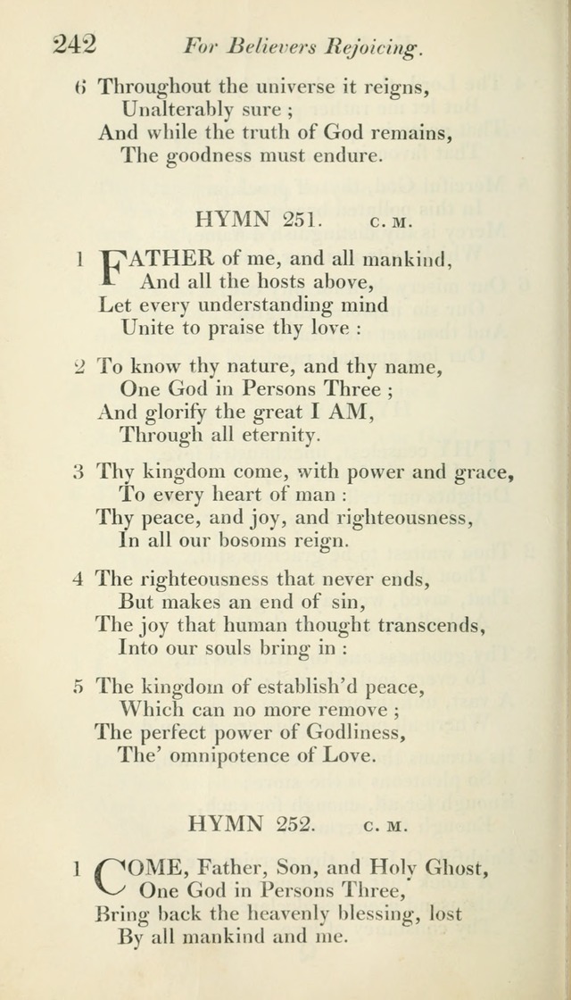 A Collection of Hymns, for the Use of the People Called Methodists, with a Supplement page 244