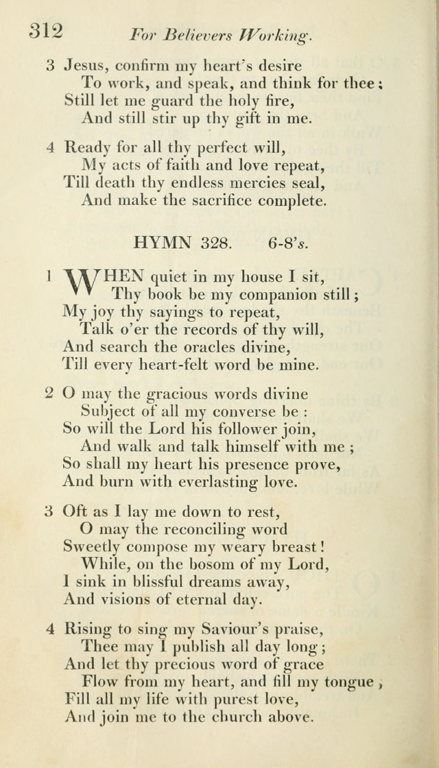 A Collection of Hymns, for the Use of the People Called Methodists, with a Supplement page 314