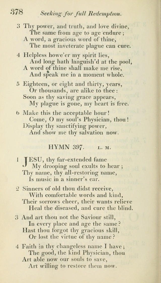 A Collection of Hymns, for the Use of the People Called Methodists, with a Supplement page 380