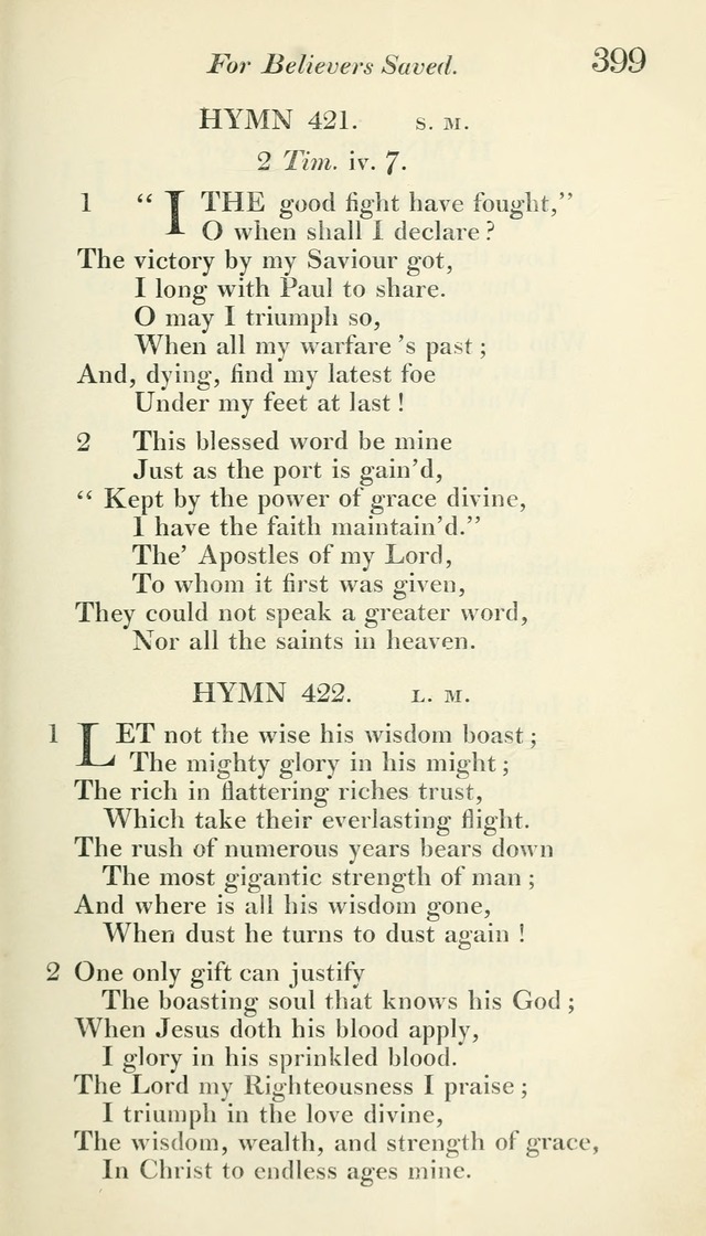 A Collection of Hymns, for the Use of the People Called Methodists, with a Supplement page 401