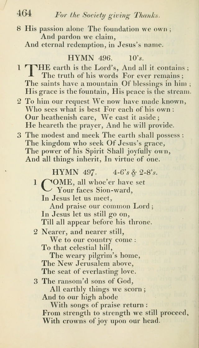 A Collection of Hymns, for the Use of the People Called Methodists, with a Supplement page 466