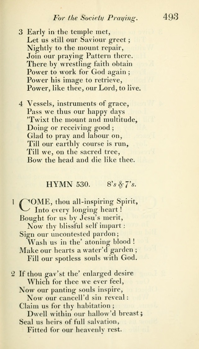 A Collection of Hymns, for the Use of the People Called Methodists, with a Supplement page 495